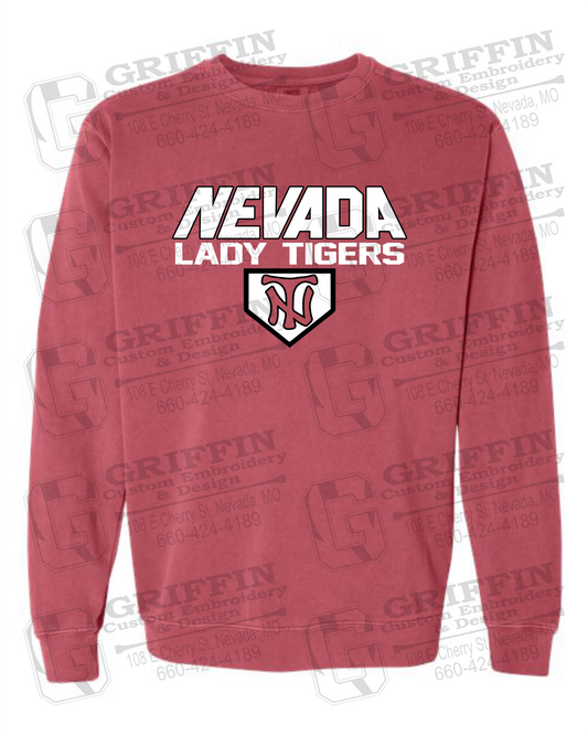 Comfort Colors Crewneck Sweatshirt - Softball - Nevada Tigers 26-D