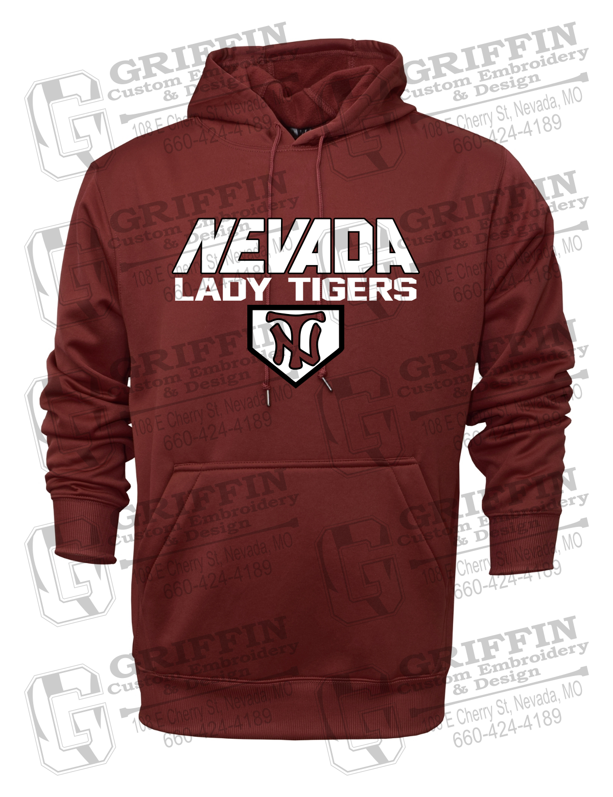 Performance Fleece Hoodie - Softball - Nevada Tigers 26-D
