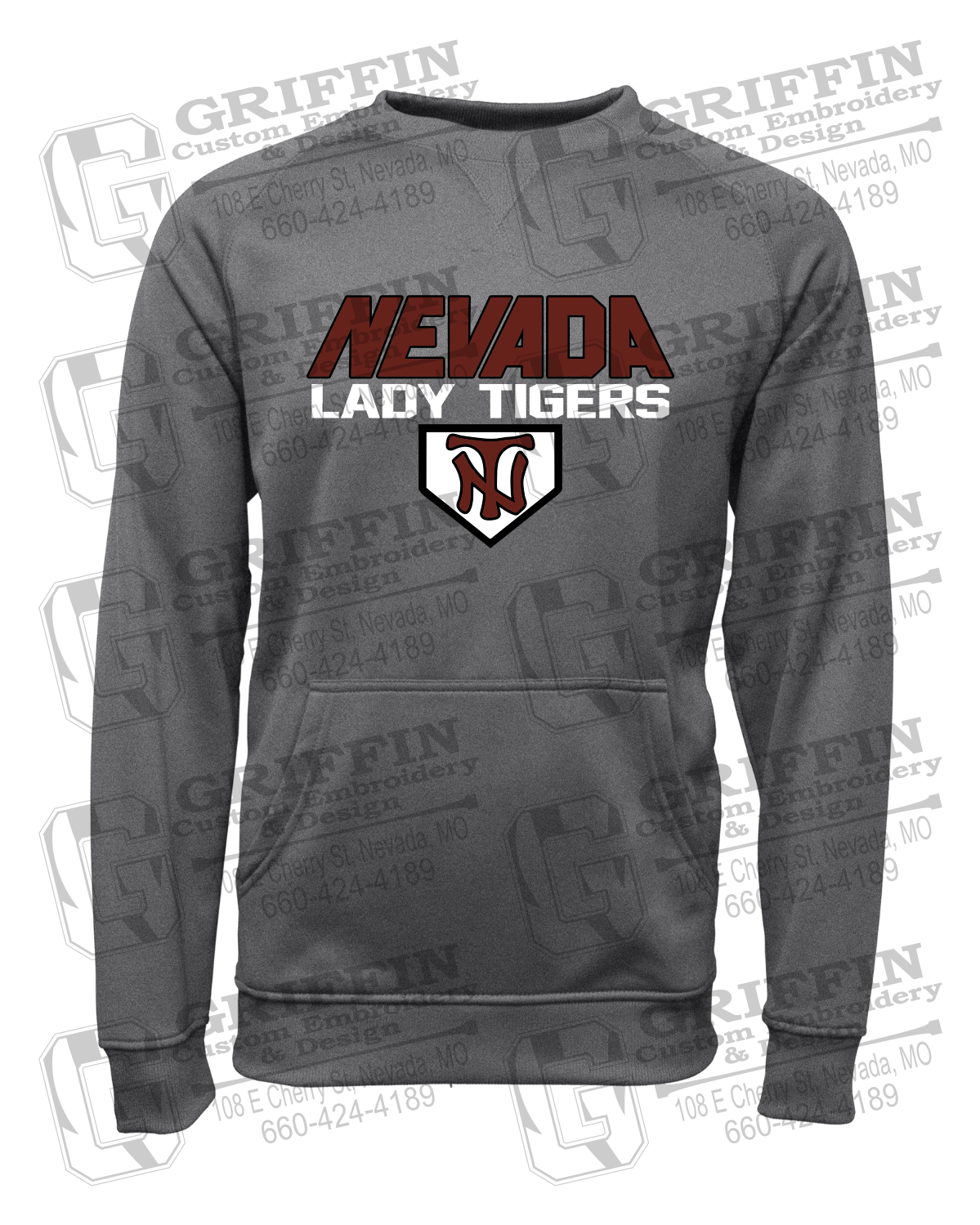 Performance Fleece Sweatshirt - Softball - Nevada Tigers 26-D