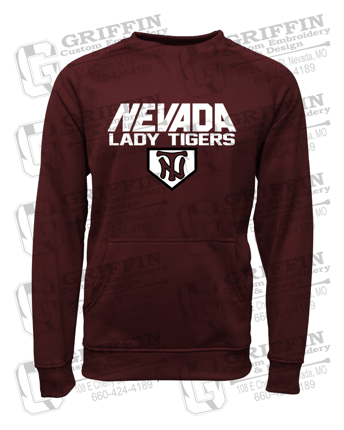 Performance Fleece Sweatshirt - Softball - Nevada Tigers 26-D