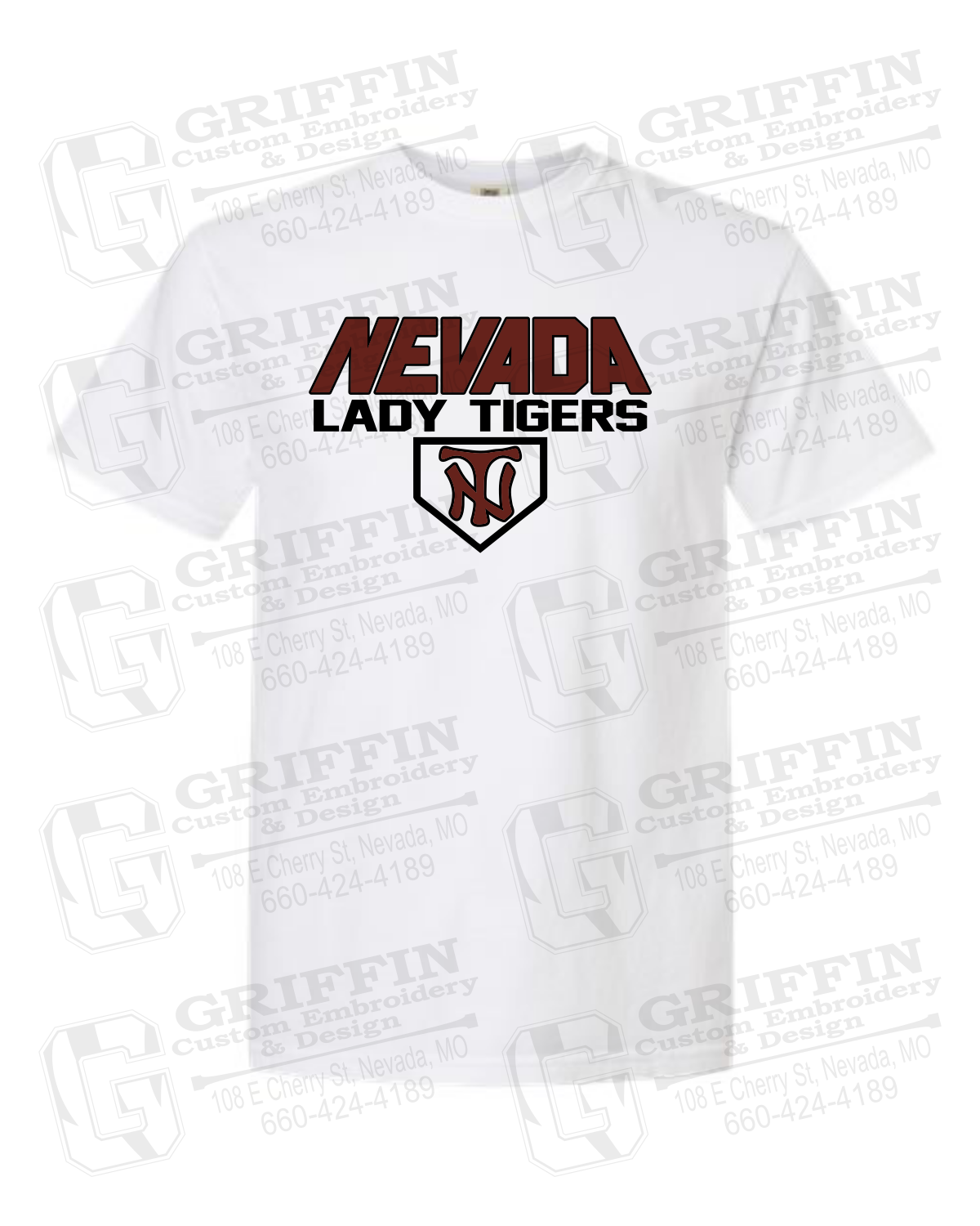 Comfort Colors Short Sleeve T-Shirt - Softball - Nevada Tigers 26-D