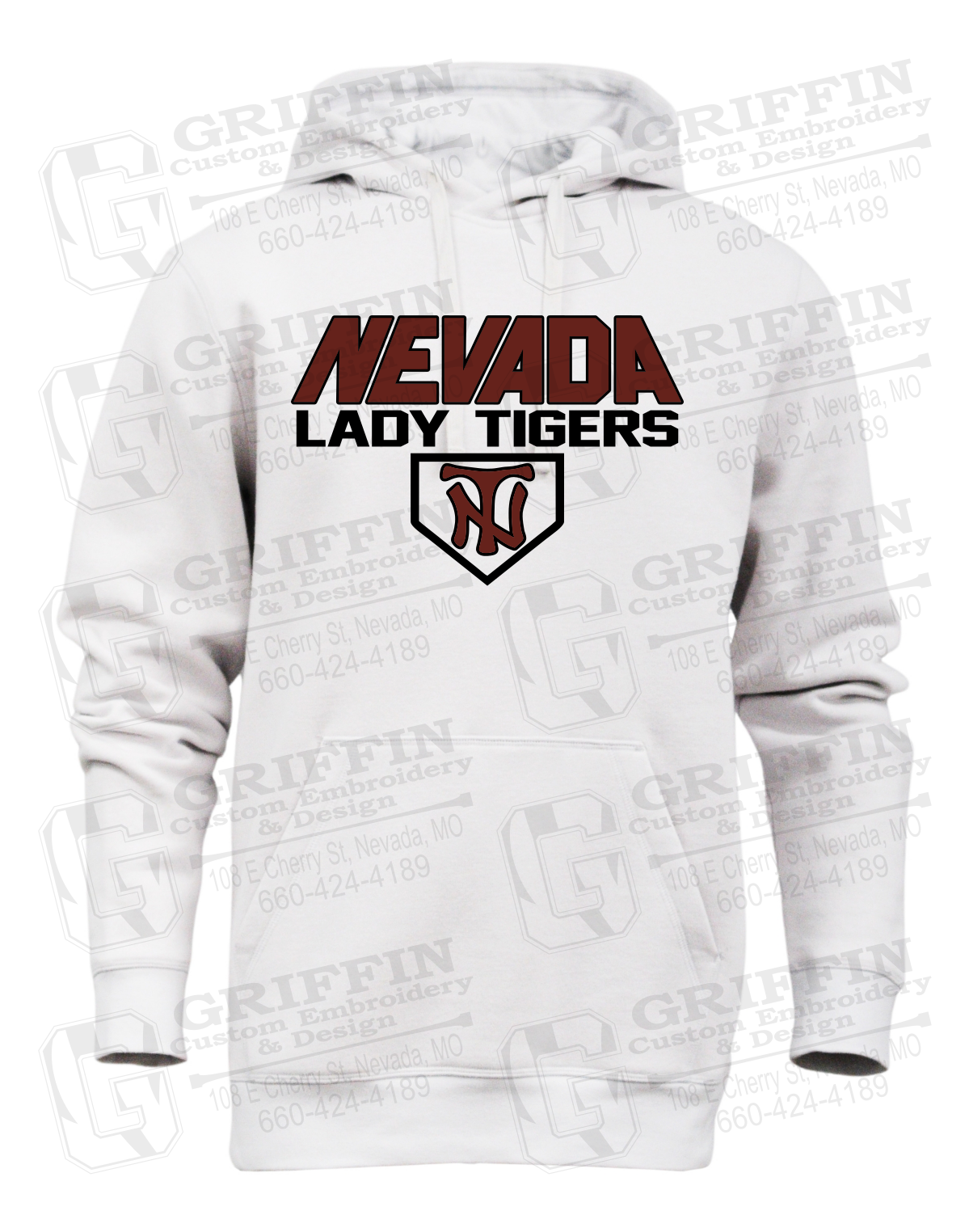 Heavyweight Fleece Hoodie - Softball - Nevada Tigers 26-D