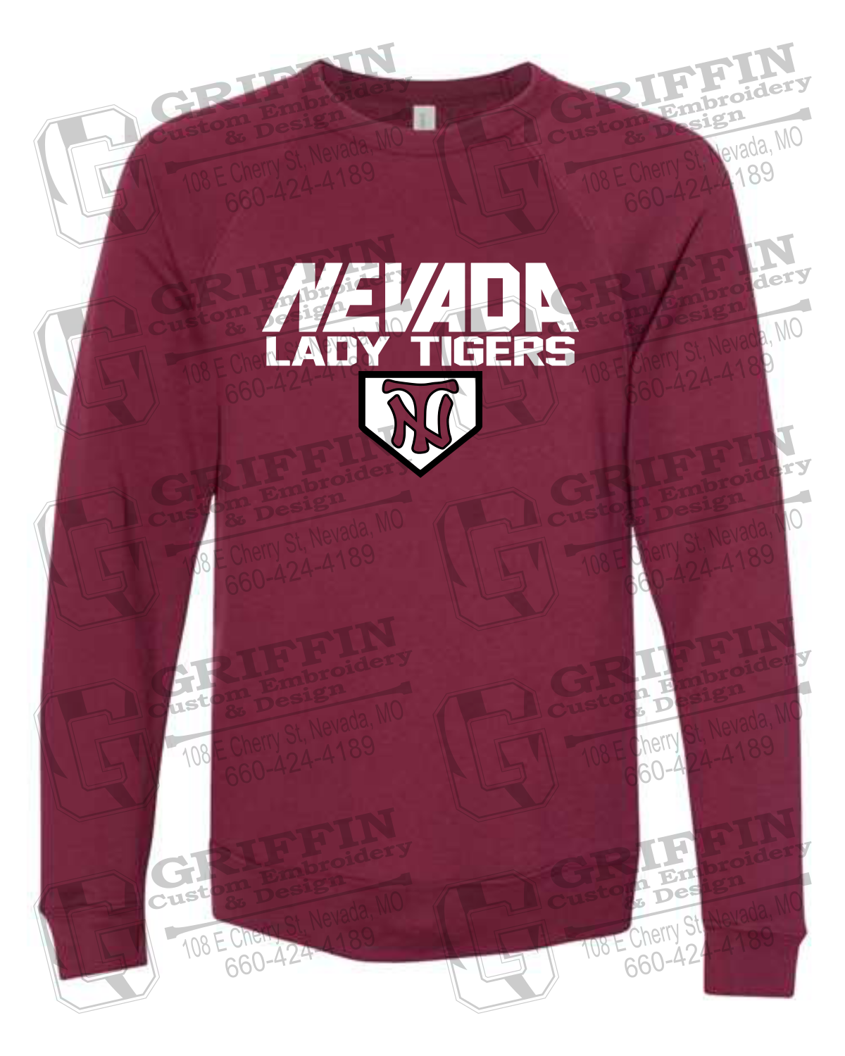 Sponge Fleece Sweatshirt - Softball - Nevada Tigers 26-D