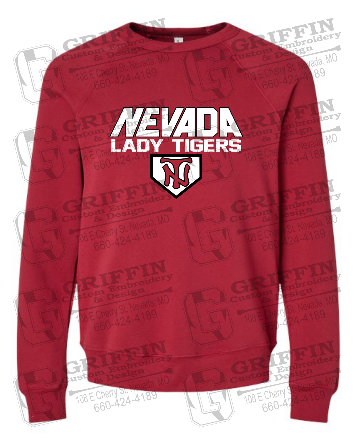 Sponge Fleece Sweatshirt - Softball - Nevada Tigers 26-D