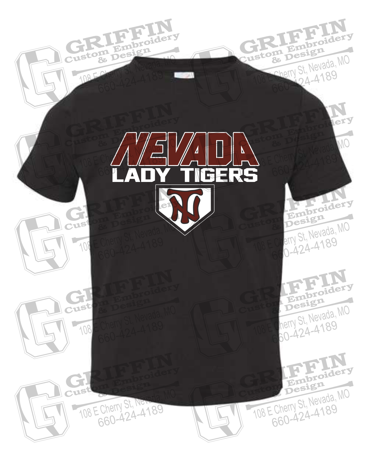 Toddler/Infant Cotton T-Shirt - Softball - Nevada Tigers 26-D