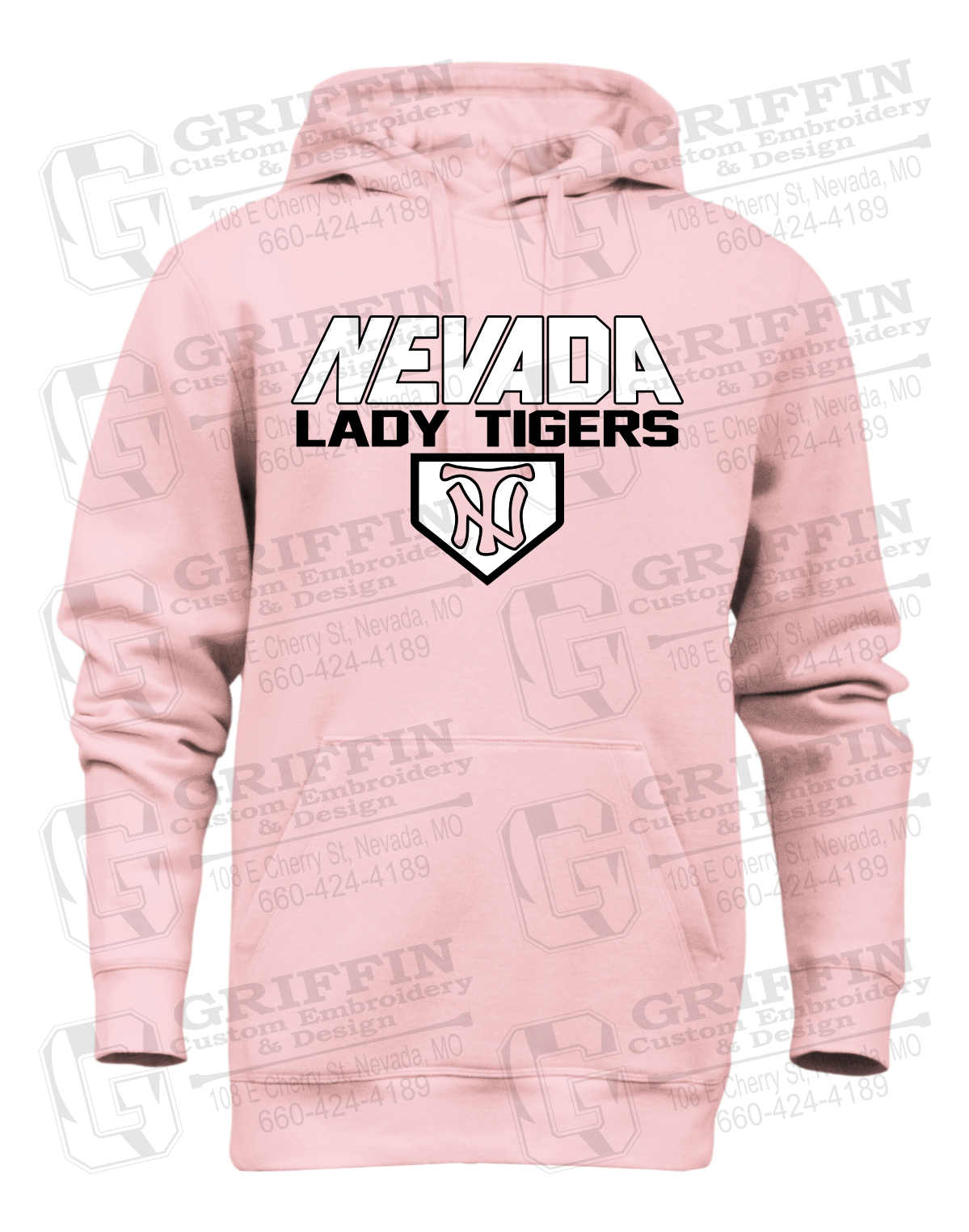 Heavyweight Fleece Hoodie - Softball - Nevada Tigers 26-D