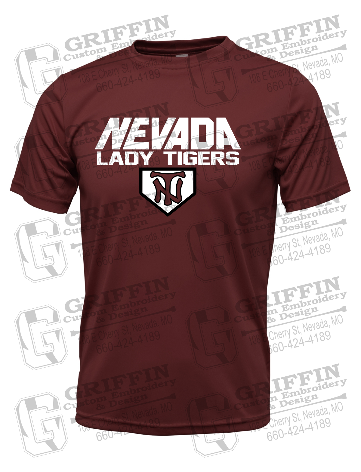 Dry-Fit Short Sleeve T-Shirt - Softball - Nevada Tigers 26-D