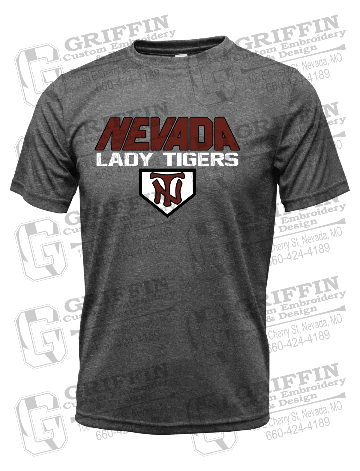 Dry-Fit Short Sleeve T-Shirt - Softball - Nevada Tigers 26-D