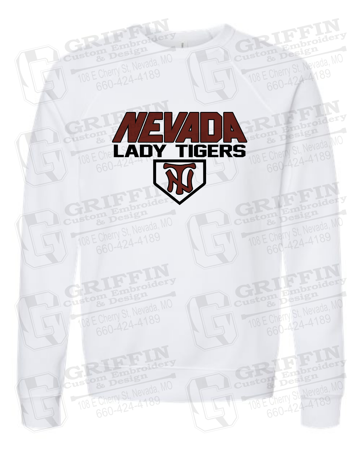 Sponge Fleece Sweatshirt - Softball - Nevada Tigers 26-D
