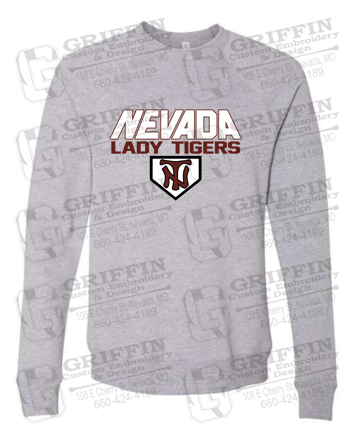 Sponge Fleece Sweatshirt - Softball - Nevada Tigers 26-D