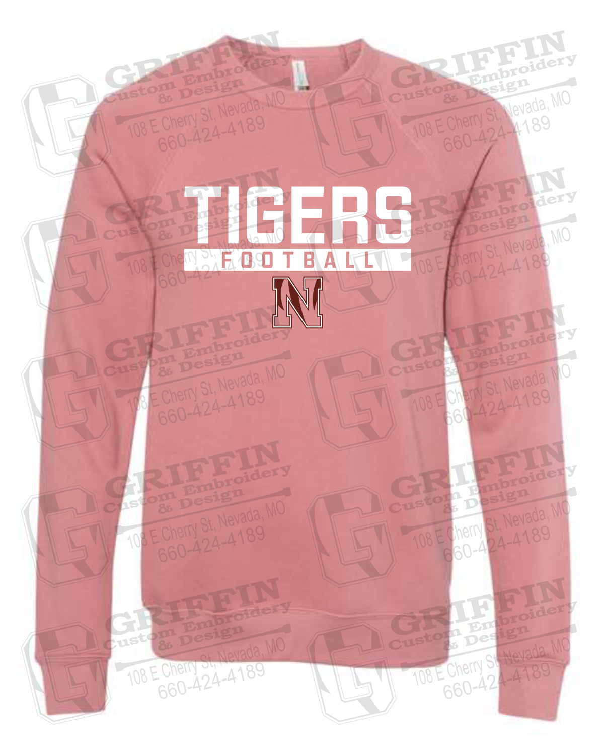 Sponge Fleece Sweatshirt - Football - Nevada Tigers 26-E
