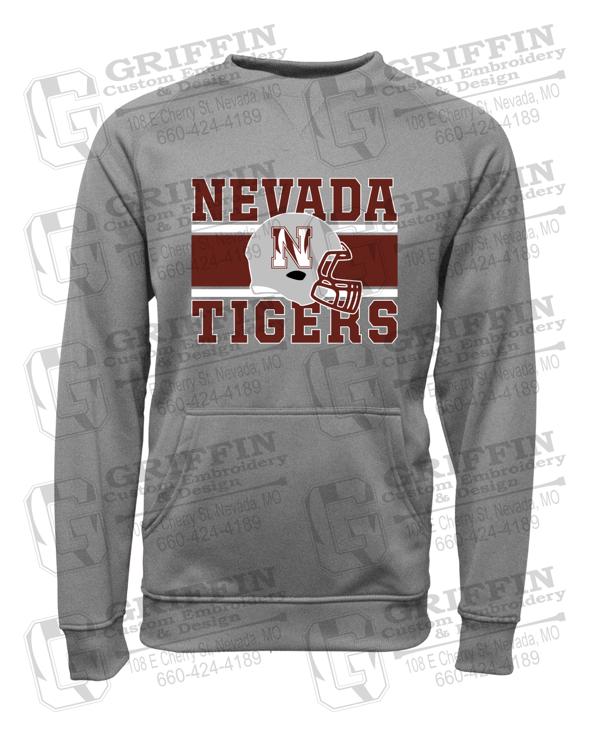 Performance Fleece Sweatshirt - Football - Nevada Tigers 26-F