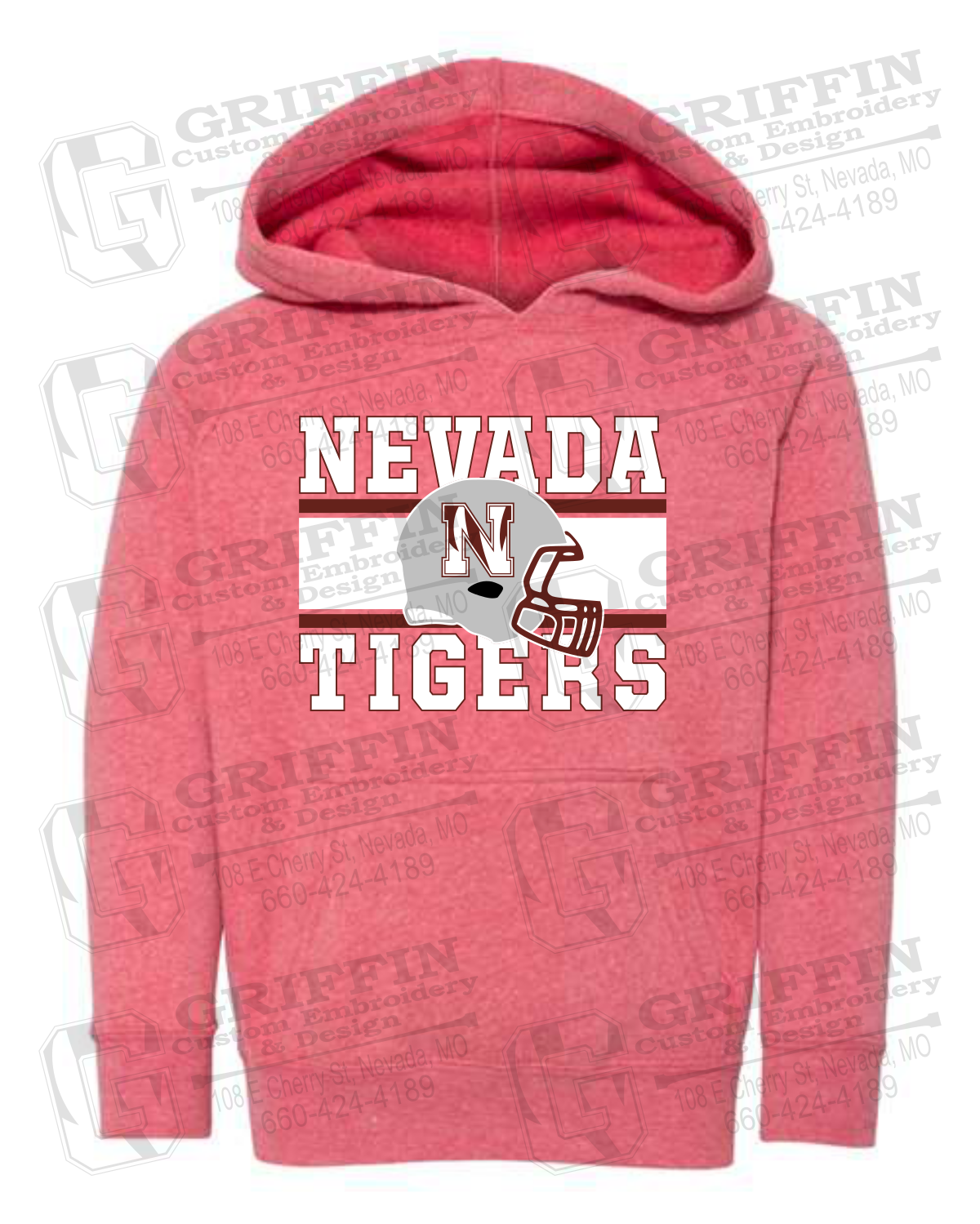Toddler Hoodie - Football - Nevada Tigers 26-F