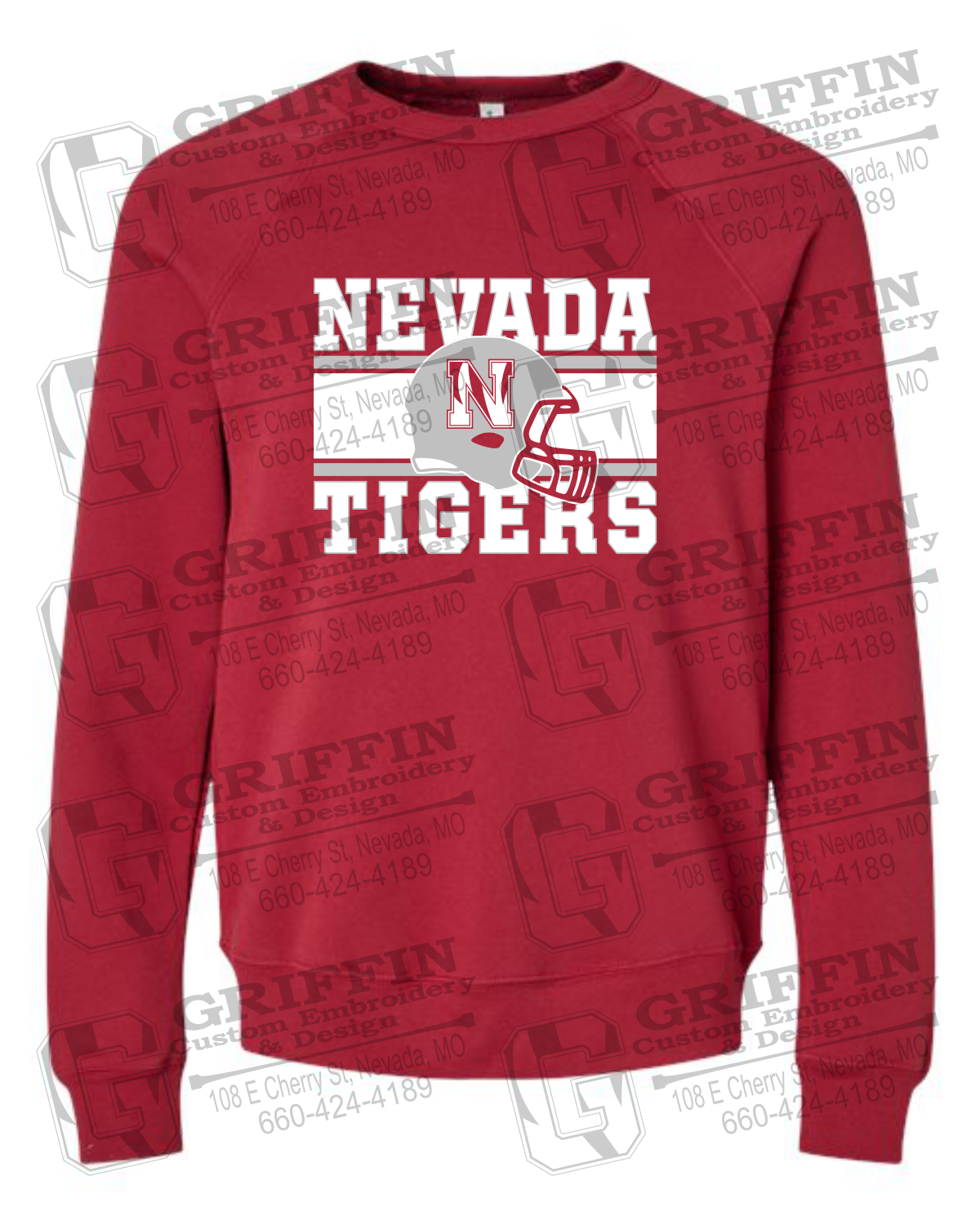 Sponge Fleece Sweatshirt - Football - Nevada Tigers 26-F