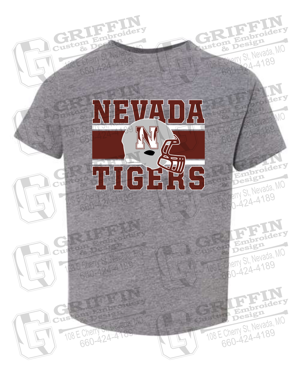 Toddler/Infant Cotton T-Shirt - Football - Nevada Tigers 26-F