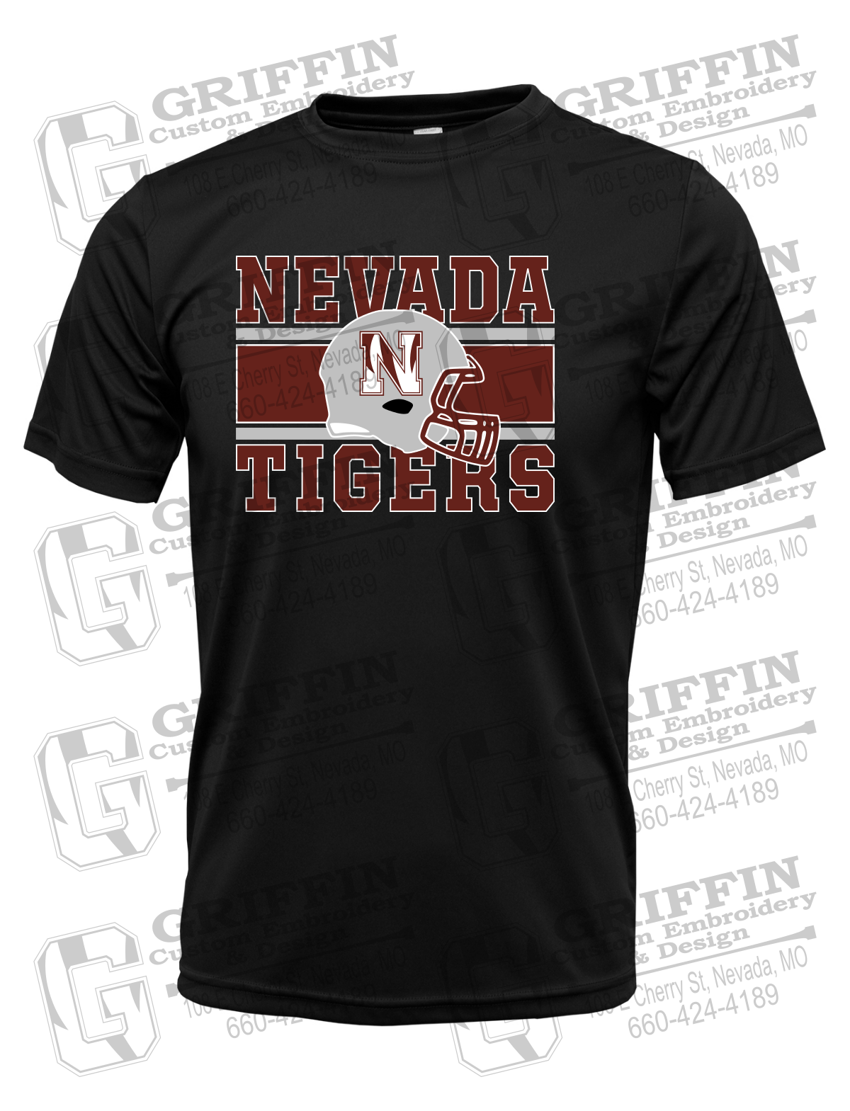 Dry-Fit Short Sleeve T-Shirt - Football - Nevada Tigers 26-F