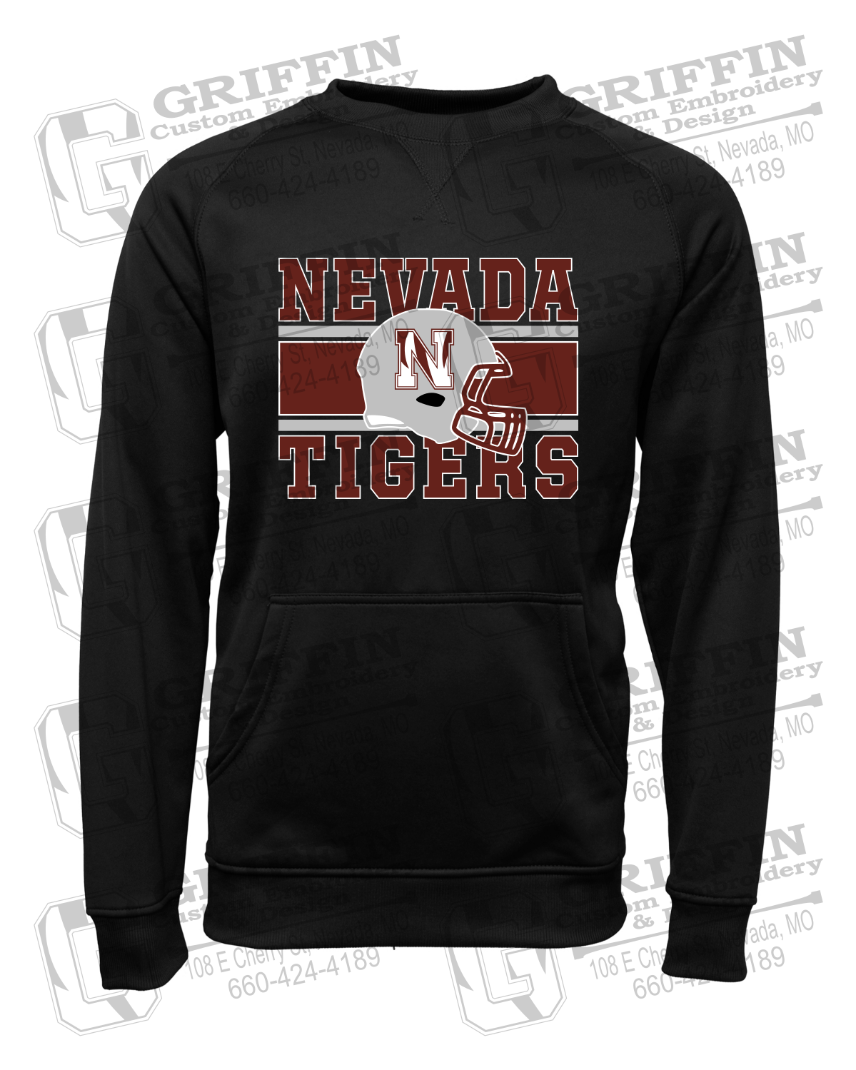 Performance Fleece Sweatshirt - Football - Nevada Tigers 26-F