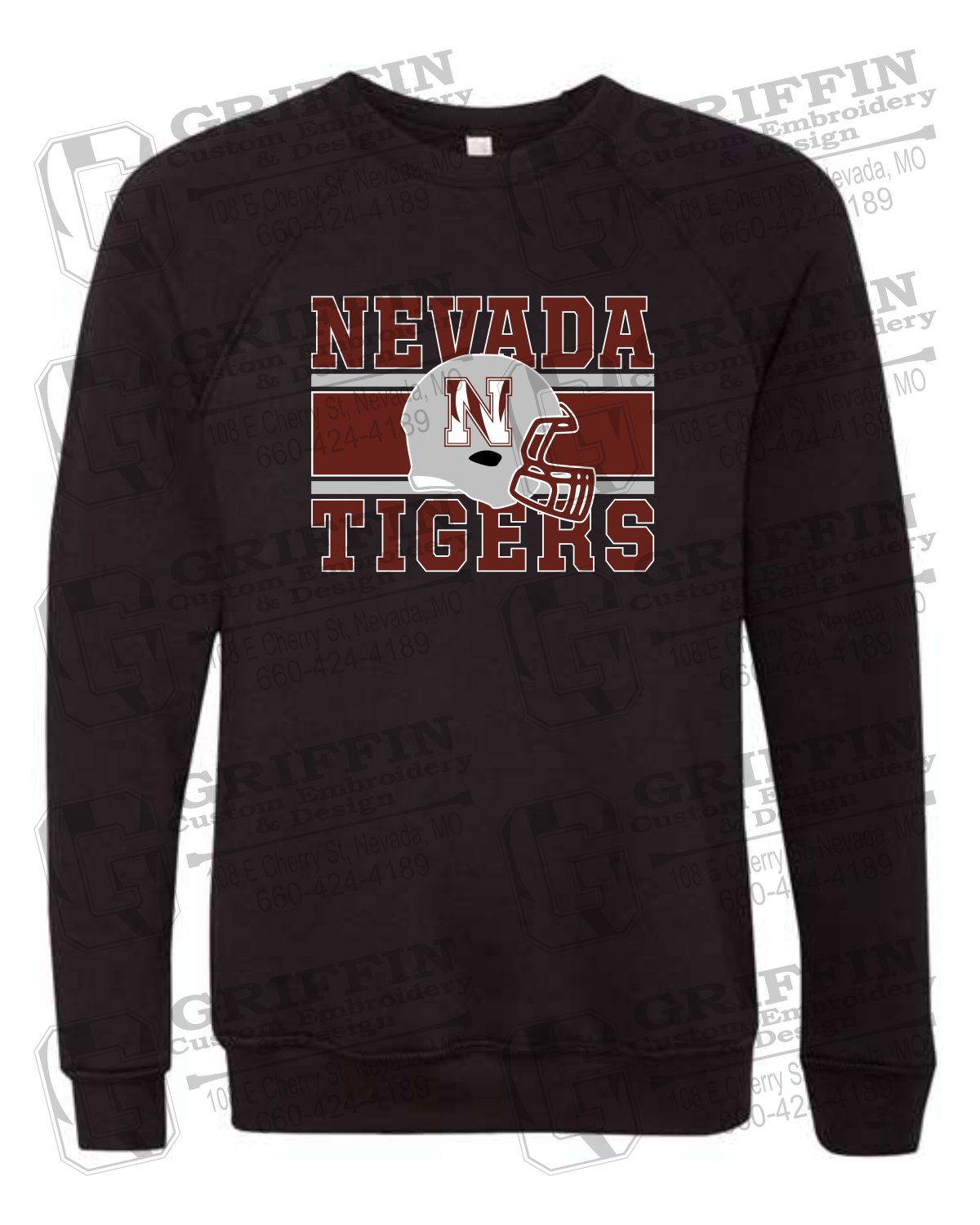 Sponge Fleece Sweatshirt - Football - Nevada Tigers 26-F