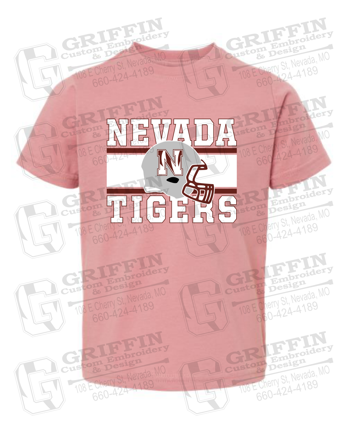 Toddler/Infant Cotton T-Shirt - Football - Nevada Tigers 26-F