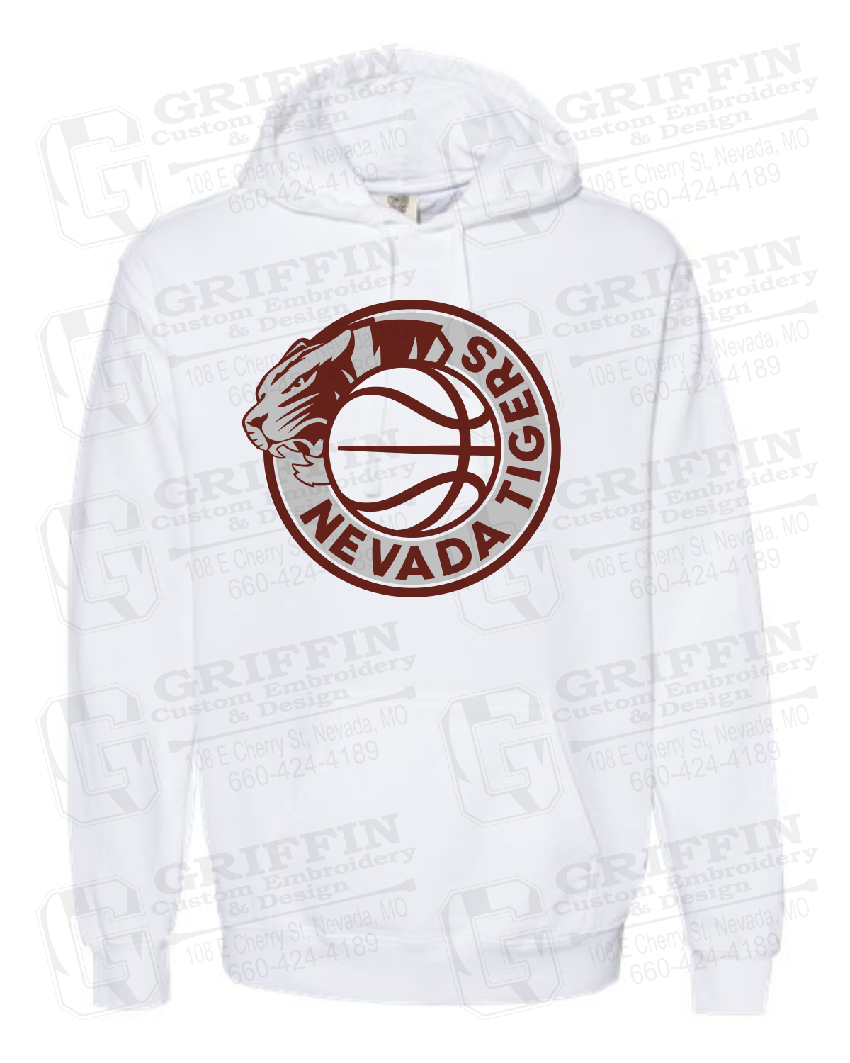 Comfort Colors Hoodie - Basketball - Nevada Tigers 26-J
