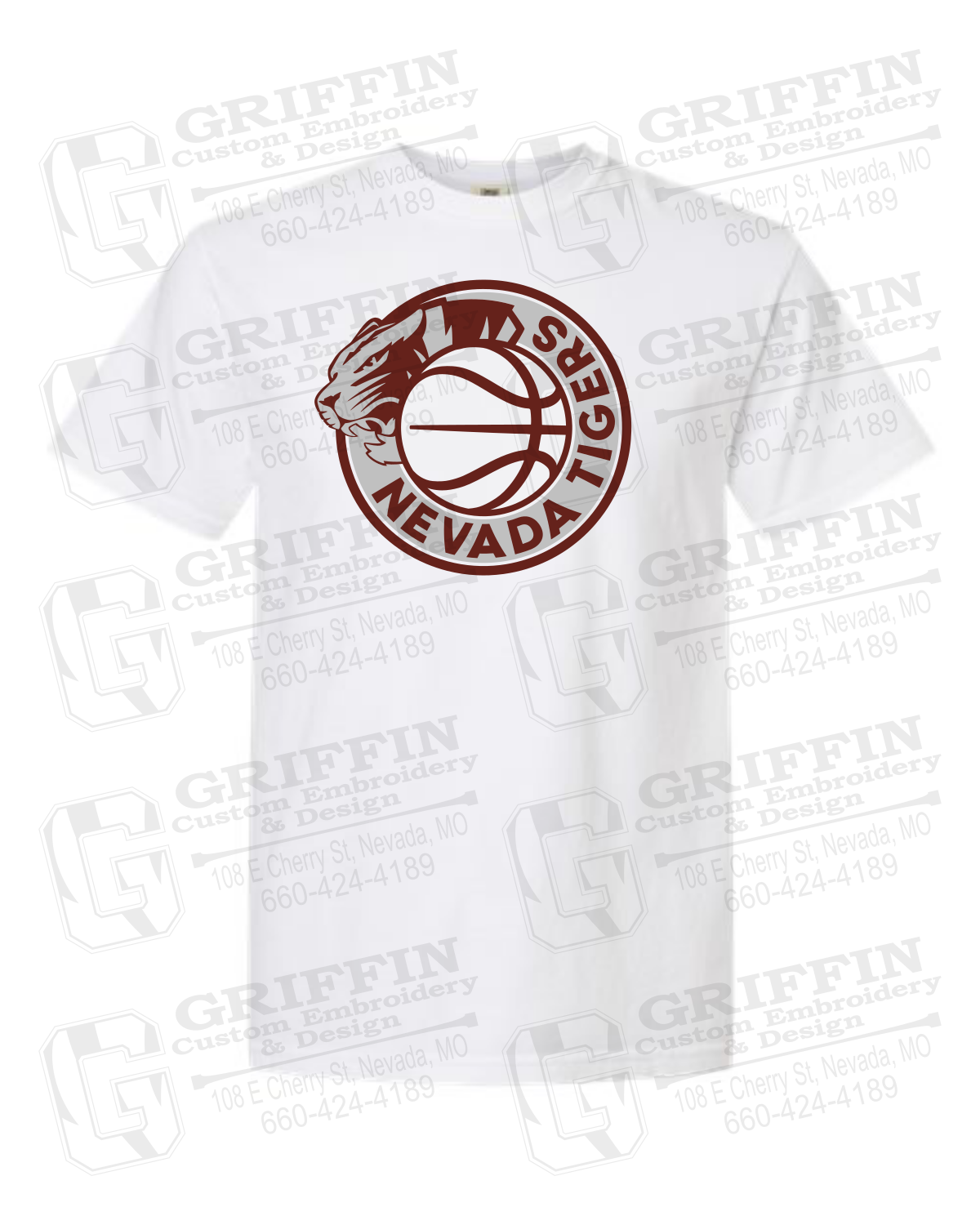 Comfort Colors Short Sleeve T-Shirt - Basketball - Nevada Tigers 26-J