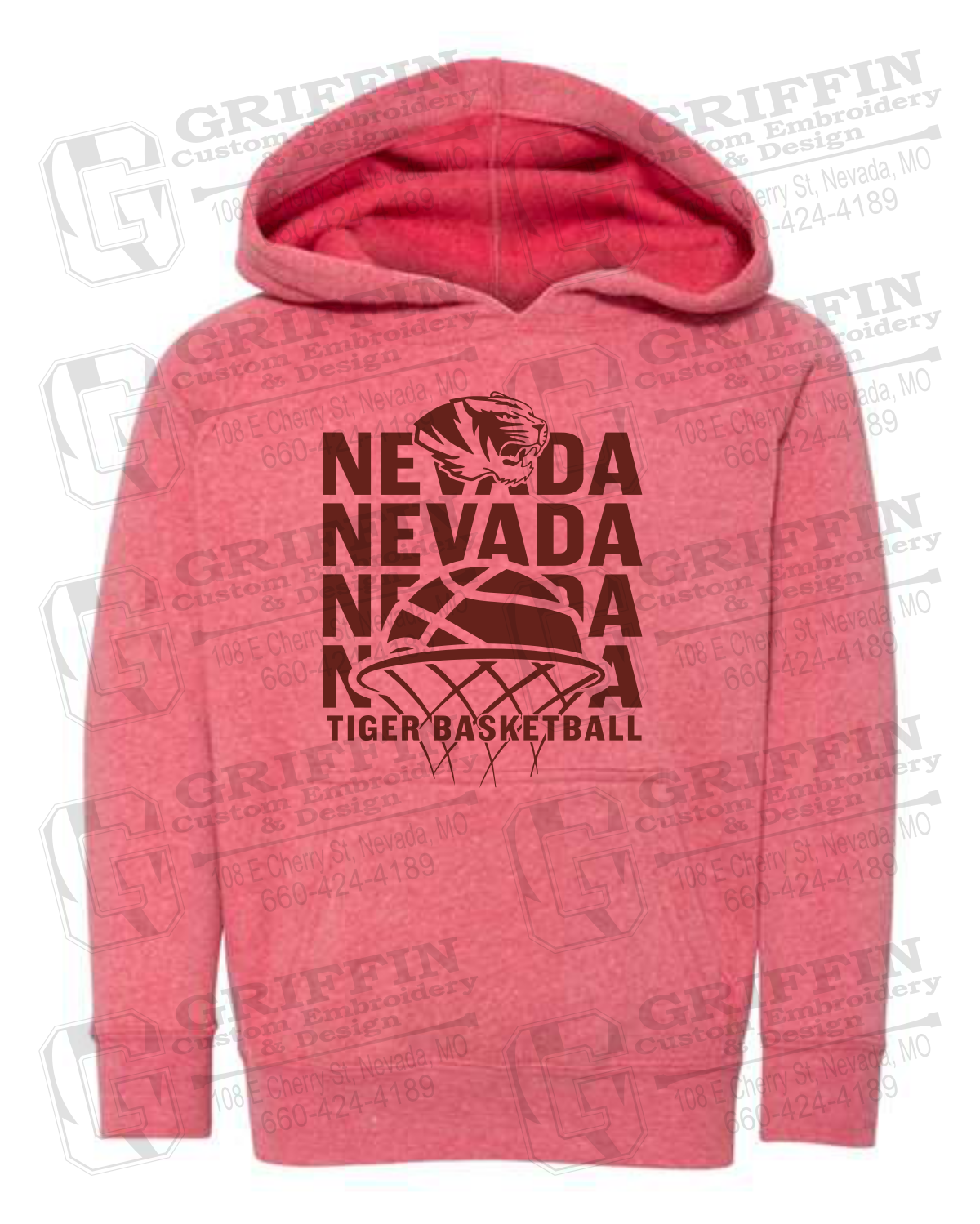 Toddler Hoodie - Basketball - Nevada Tigers 26-L