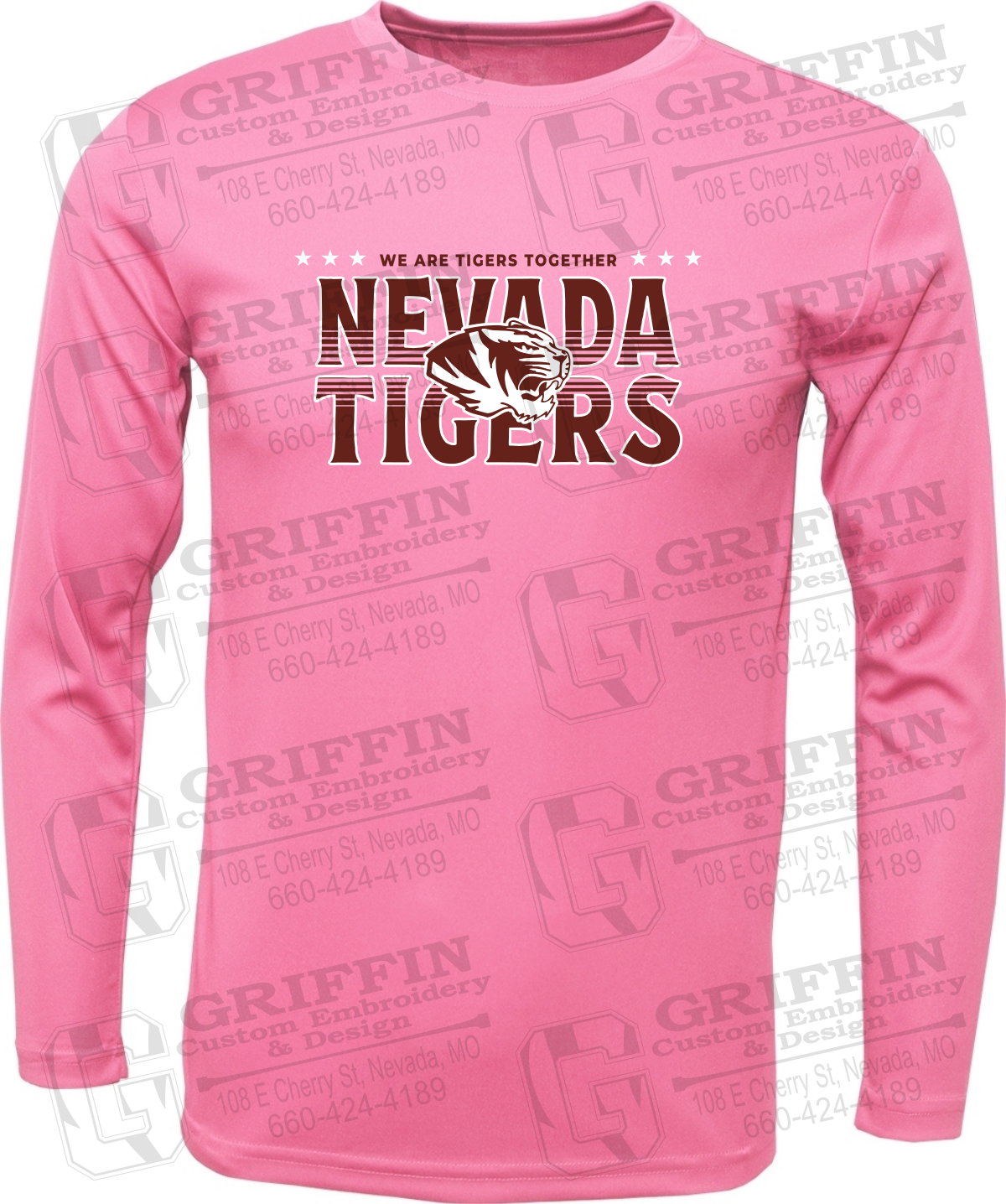Toddler Dry-Fit Long Sleeve T-Shirt - Basketball - Nevada Tigers 26-M