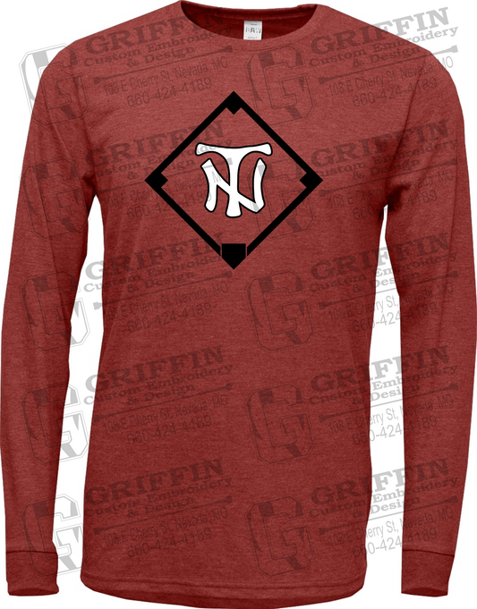 Soft-Tek Long Sleeve T-Shirt - Baseball - Nevada Tigers 26-P