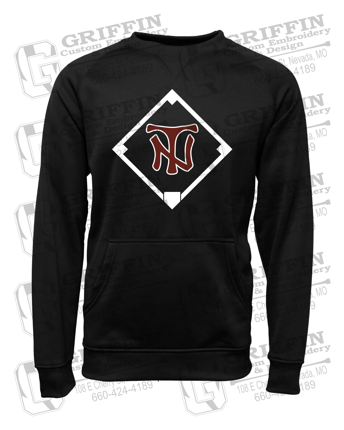 Performance Fleece Sweatshirt - Baseball - Nevada Tigers 26-P