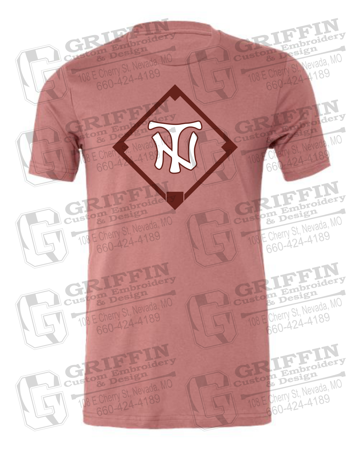 Cotton Short Sleeve T-Shirt - Baseball - Nevada Tigers 26-P