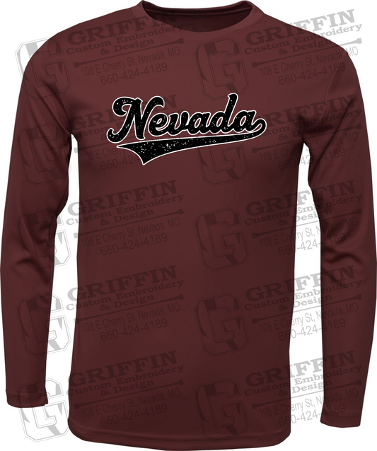 Toddler Dry-Fit Long Sleeve T-Shirt - Baseball - Nevada Tigers 26-Q