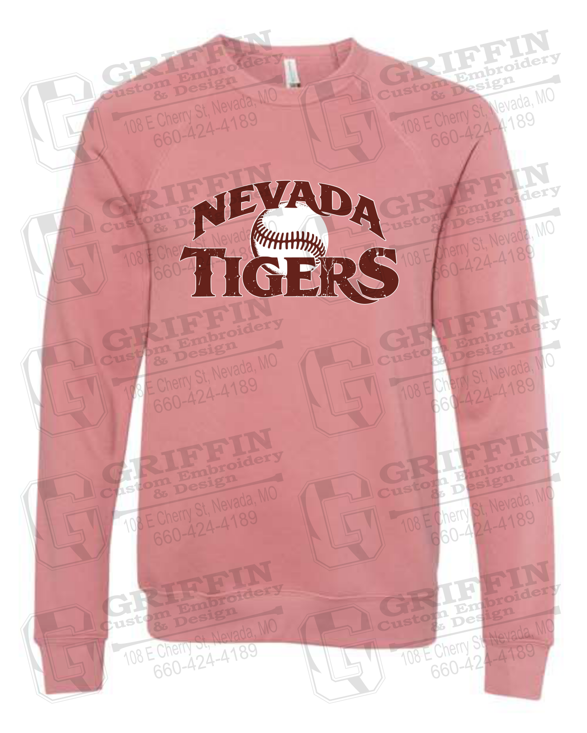 Sponge Fleece Sweatshirt - Baseball - Nevada Tigers 26-R