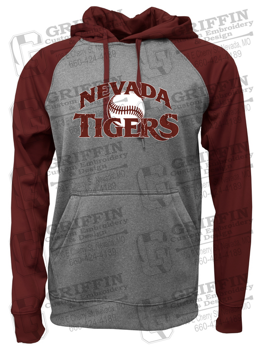 Performance Fleece Raglan Hoodie - Baseball - Nevada Tigers 26-R