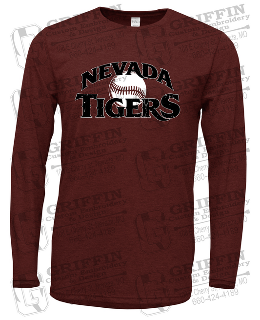 Soft-Tek Long Sleeve T-Shirt - Baseball - Nevada Tigers 26-R