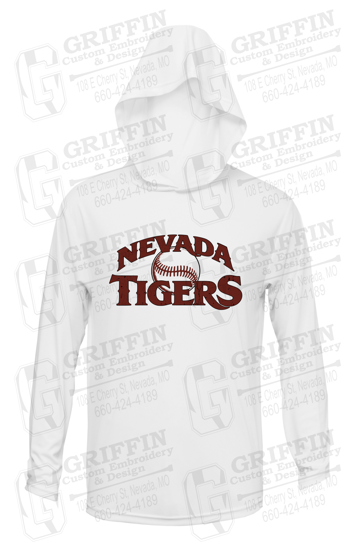 Dry-Fit T-Shirt Hoodie - Baseball - Nevada Tigers 26-R
