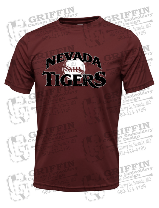 Dry-Fit Short Sleeve T-Shirt - Baseball - Nevada Tigers 26-R