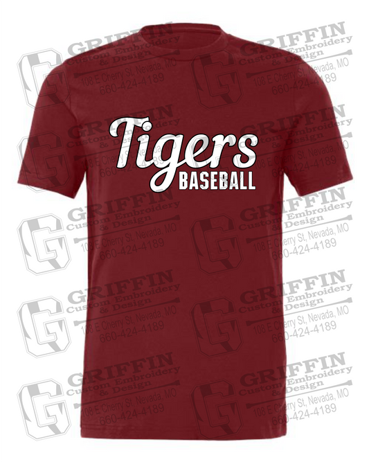 Cotton Short Sleeve T-Shirt - Baseball - Nevada Tigers 26-S