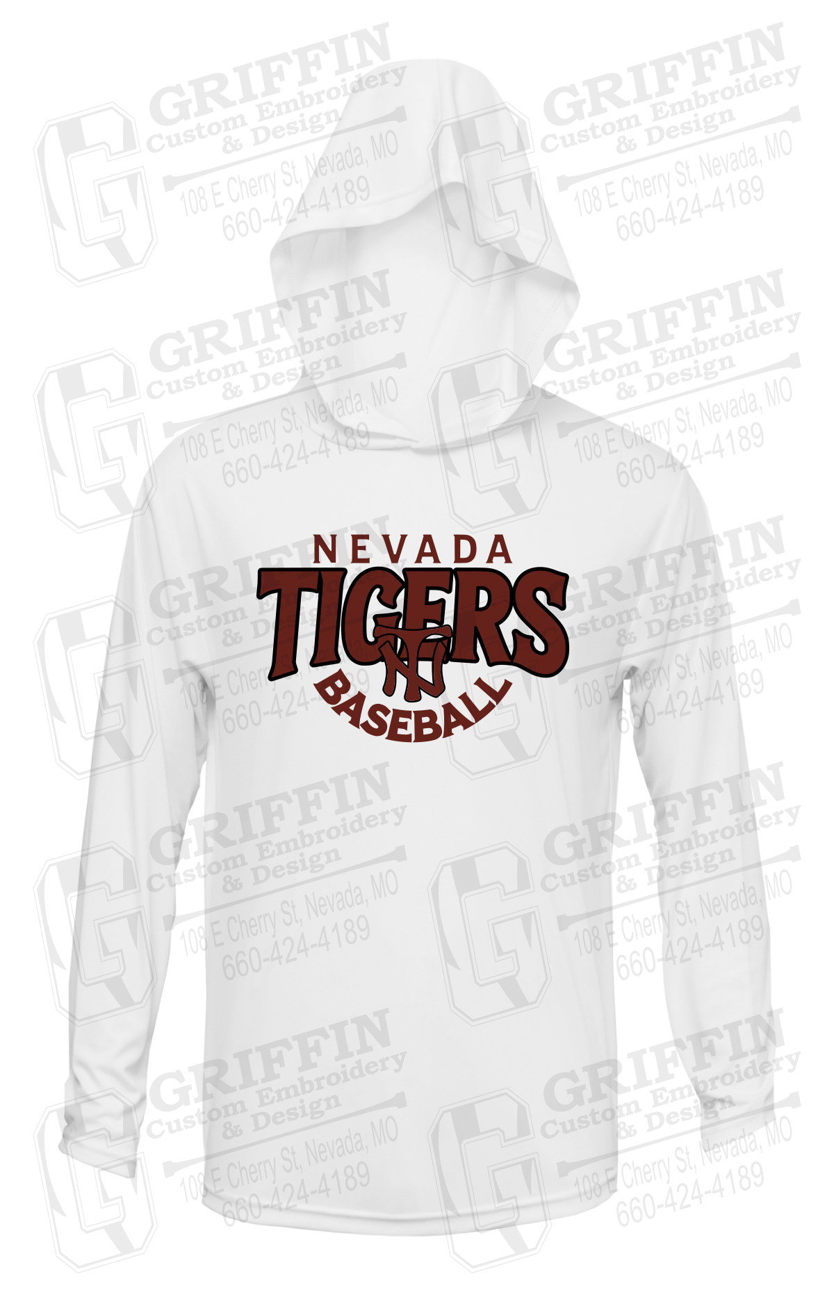 Dry-Fit T-Shirt Hoodie - Baseball - Nevada Tigers 26-T
