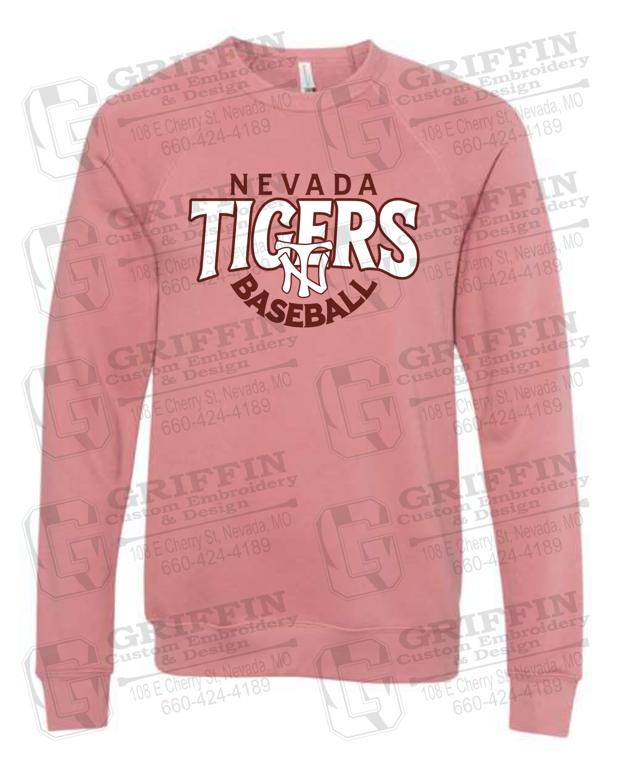 Sponge Fleece Sweatshirt - Baseball - Nevada Tigers 26-T
