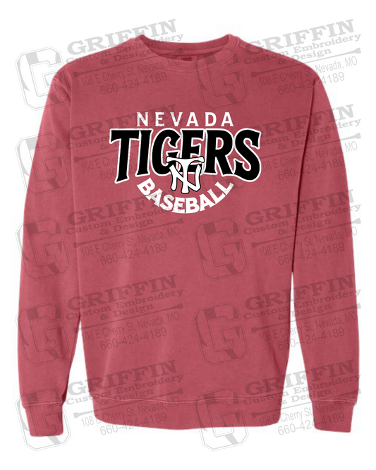 Comfort Colors Crewneck Sweatshirt - Baseball - Nevada Tigers 26-T