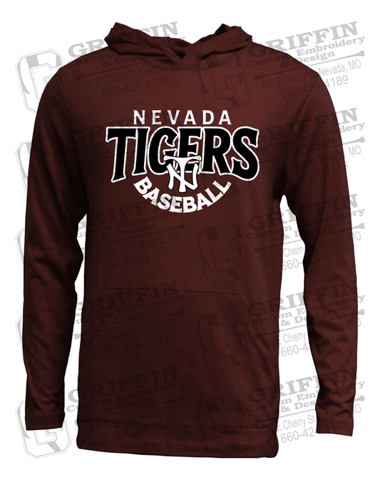 Soft-Tek T-Shirt Hoodie - Baseball - Nevada Tigers 26-T
