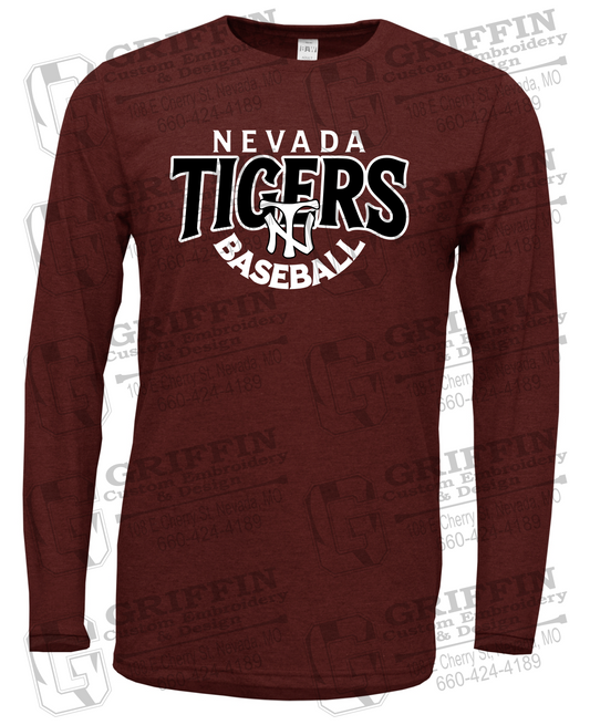 Soft-Tek Long Sleeve T-Shirt - Baseball - Nevada Tigers 26-T
