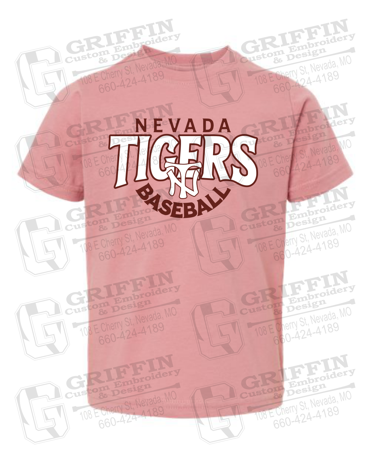 Toddler/Infant Cotton T-Shirt - Baseball - Nevada Tigers 26-T