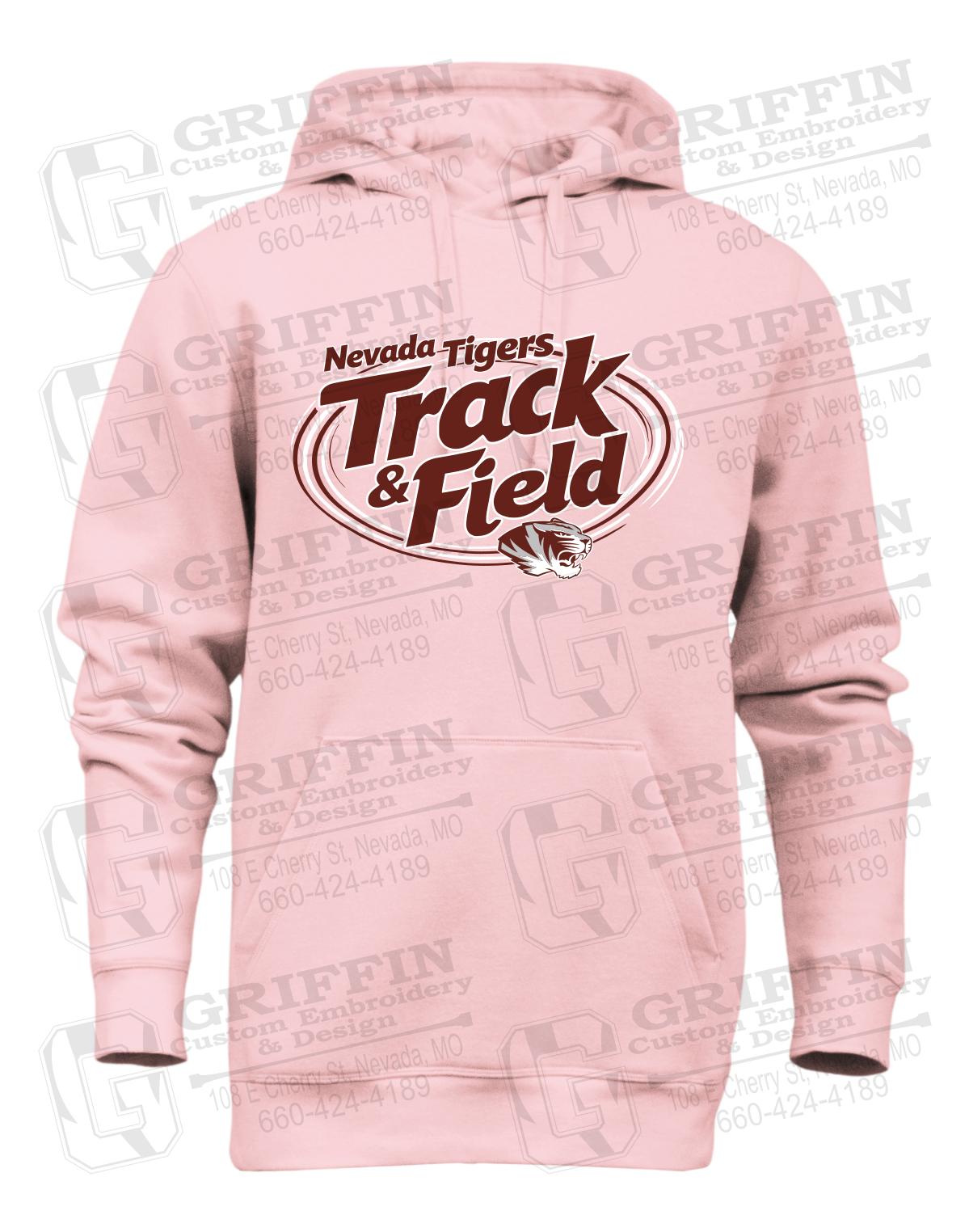 Heavyweight Fleece Hoodie - Track & Field - Nevada Tigers 26-U