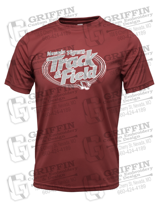 Dry-Fit Short Sleeve T-Shirt - Track & Field - Nevada Tigers 26-U