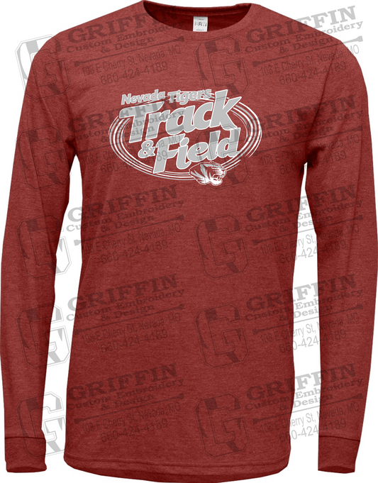 Soft-Tek Long Sleeve T-Shirt - Track & Field - Nevada Tigers 26-U