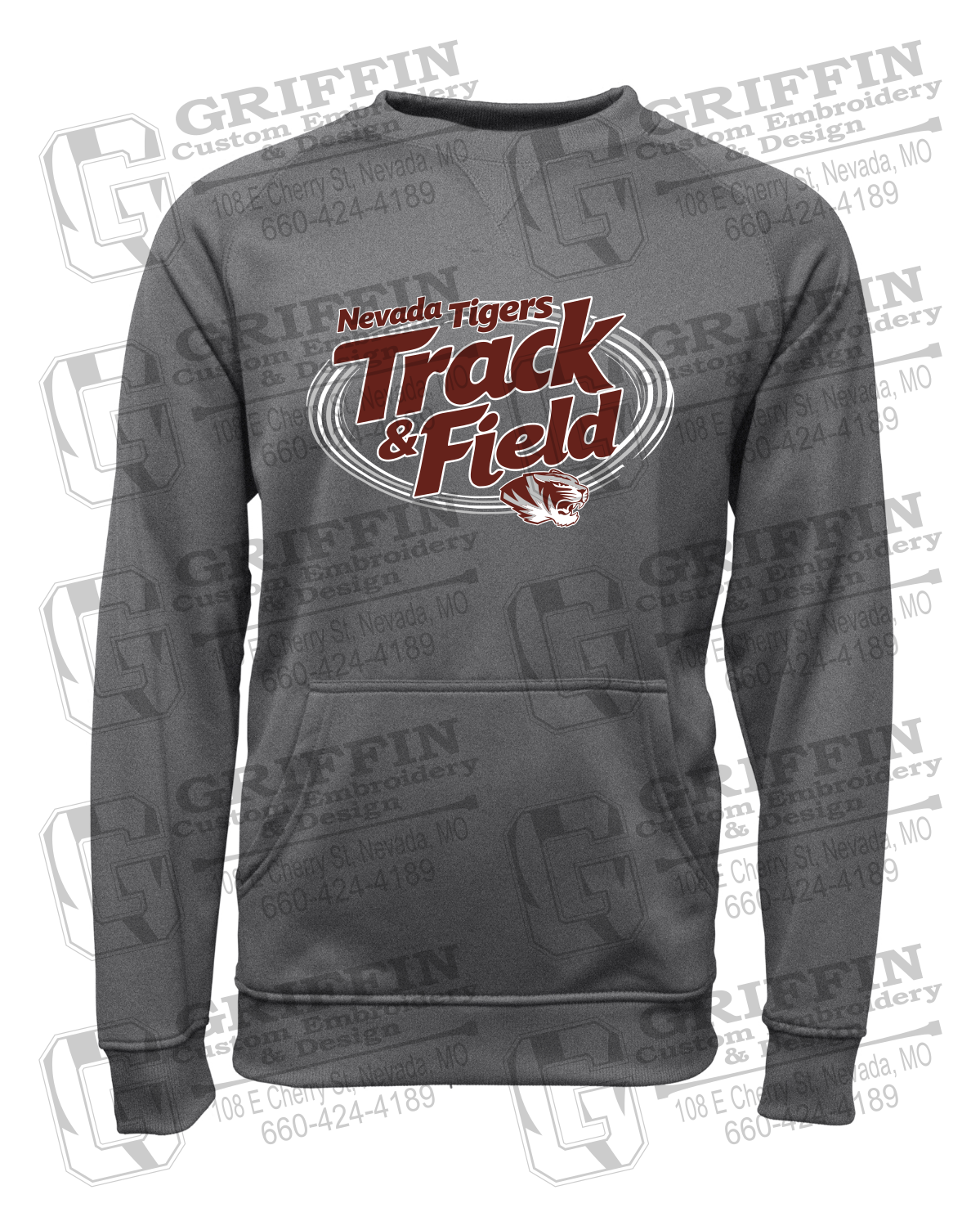 Performance Fleece Sweatshirt - Track & Field - Nevada Tigers 26-U