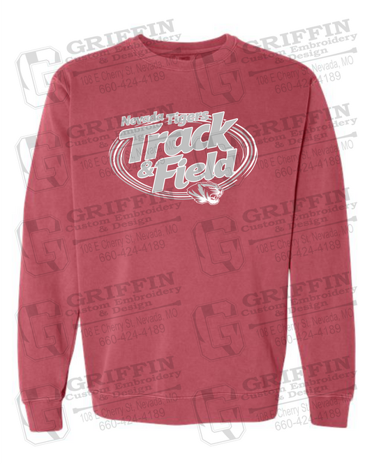 Comfort Colors Crewneck Sweatshirt - Track & Field - Nevada Tigers 26-U
