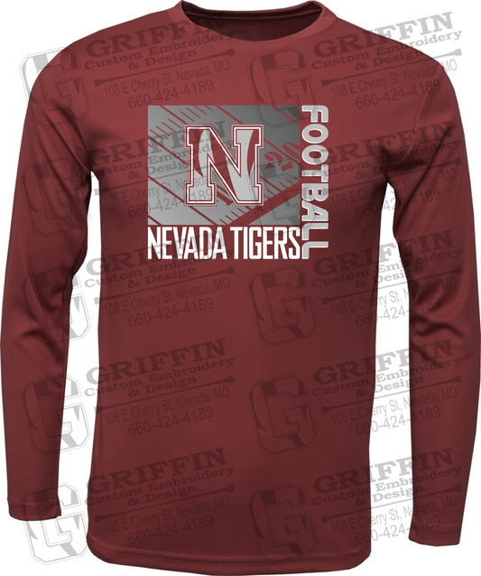 Dry-Fit Long Sleeve T-Shirt - Football - Nevada Tigers 26-Y