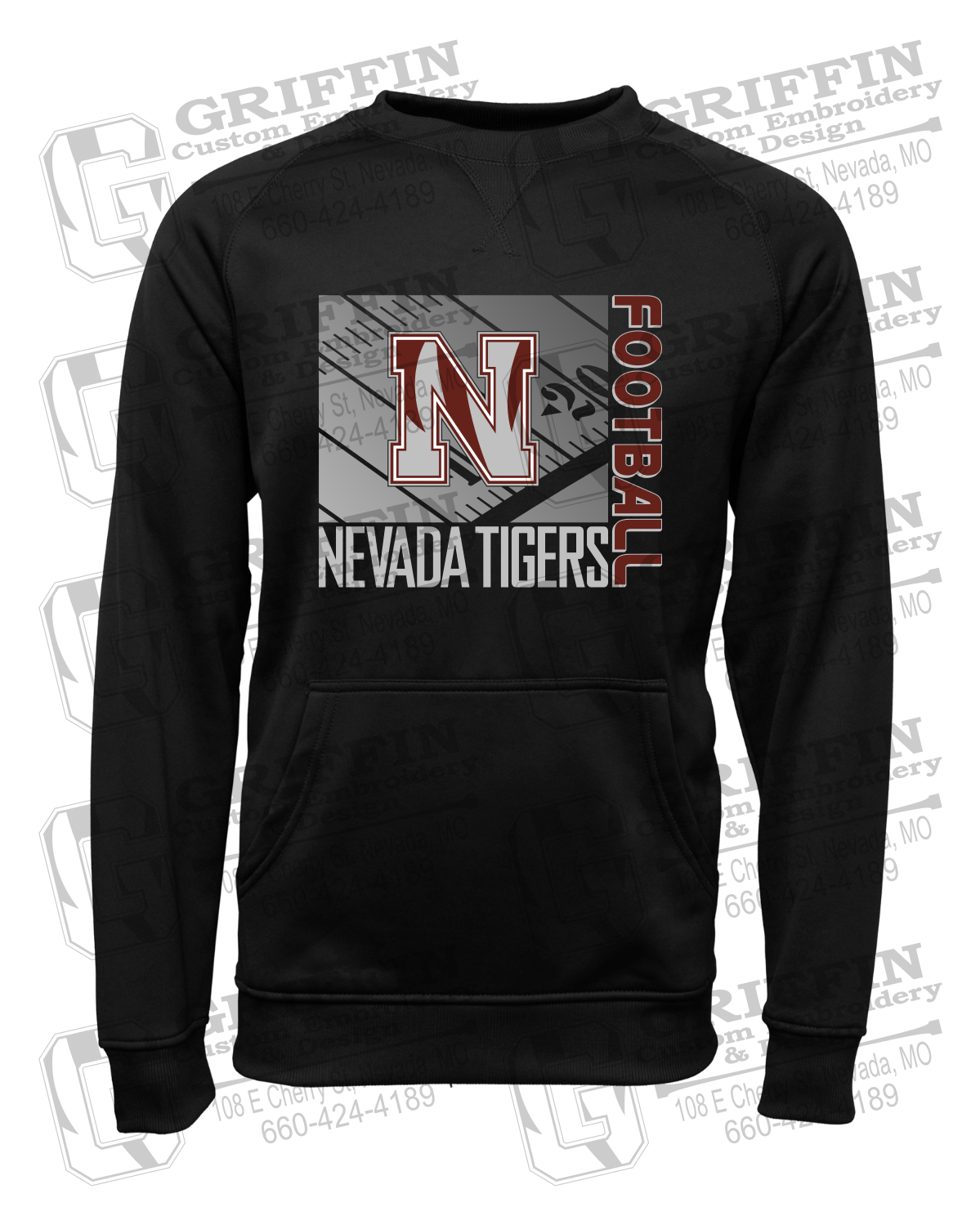 Performance Fleece Sweatshirt - Football - Nevada Tigers 26-Y